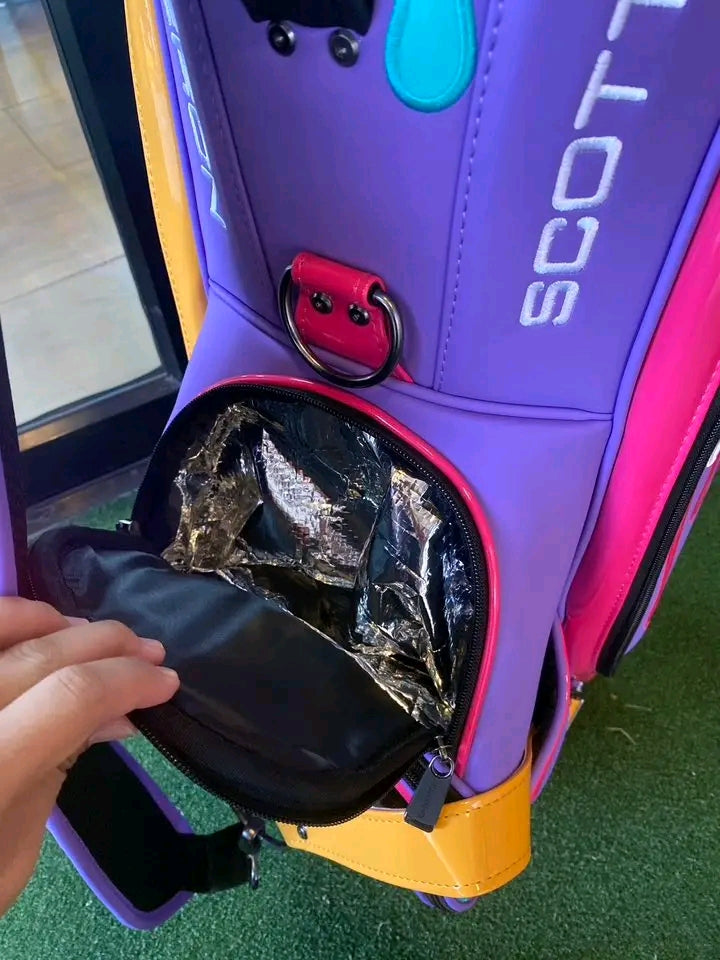 Purple Paint Drip Golf Staff Tour Bag - Gallery Exclusive NEW