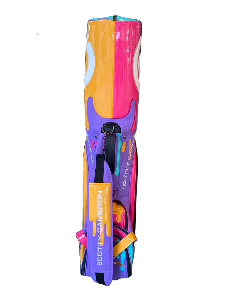 Purple Paint Drip Golf Staff Tour Bag - Gallery Exclusive NEW