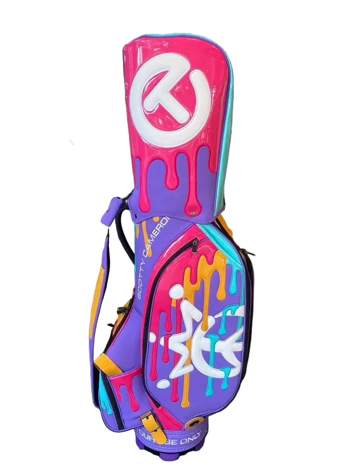 Purple Paint Drip Golf Staff Tour Bag - Gallery Exclusive NEW